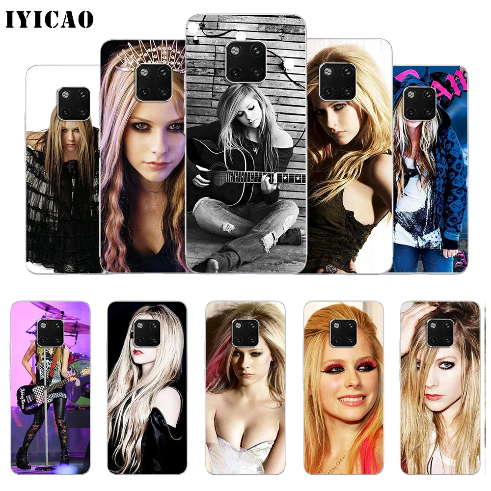Мягкий силиконовый чехол для телефона IYICAO Avril Lavigne Huawei Mate 10 20 Lite Pro Nova 2 2i 3 3i 4 TPU |