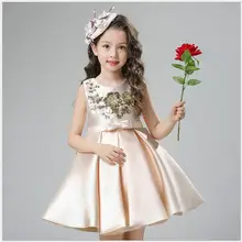 Платье для девочек; сетчатые Детские платья с жемчужинами на свадьбу и Рождество; Детские вечерние бальные платья; торжественные платья для малышей; Одежда для девочек