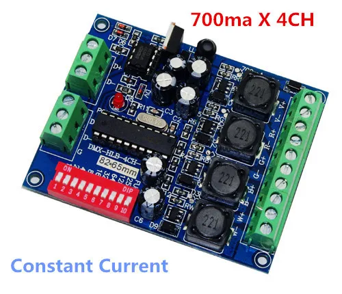 Контроллер DMX 4CH RGB постоянного тока 700 мА высокой мощности привод декодер DMX512 для