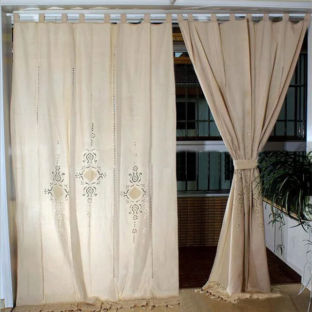 Europa Beige In Cotone E Lino Tende Per La Camera Da Letto