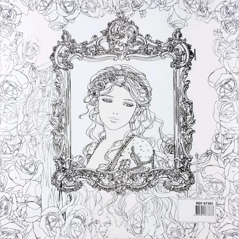 Aliexpress Buy Beauty And The Beast Coloring Book For Adult Kids Antistress Art Books Mandala Secret Garden Quiet Color Drawing 2525cm 24Pages From