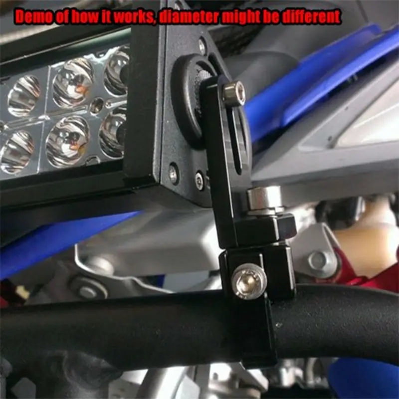 Universal Adjustable Tube Bull Bar Roll Bar Tube Cage Mount Brackets Clamps for Off Road Offroad Led Light Bar Work Driving Lamps for Jeep ATV UTV 4WD  4x4 Pickup (5)