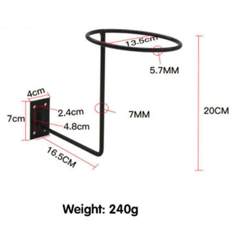 

Helmet Display Rack Wall Mount Display Racks Ball Motorcycle Helmet Wig Wall Hanger Hook Useful Home Garden Supplies