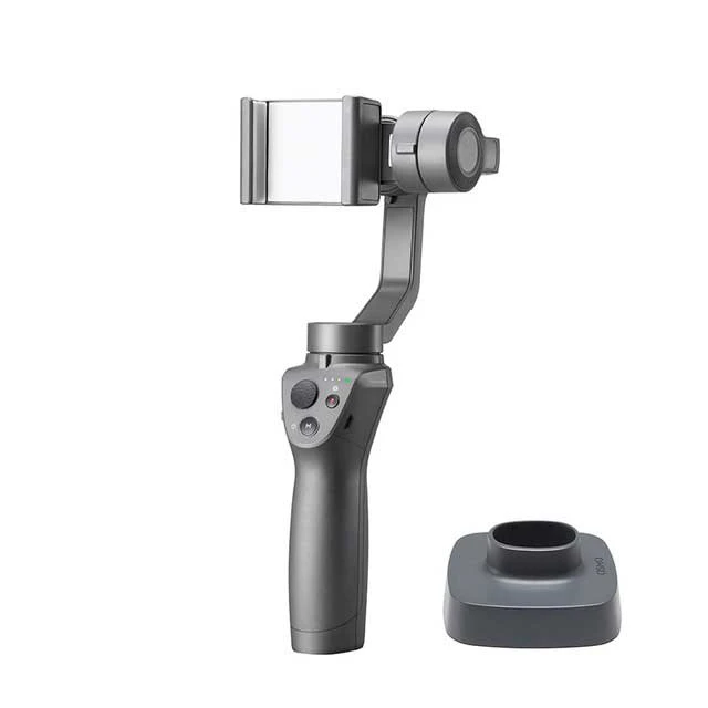 DJI Osmo Mobile 2 Ручной Стабилизатор 3-осевой портативный монопод с шарнирным замком с переменным фокусным расстоянием Управление панорама плавное воспроизведение видео движения таймлапс для смарт телефона - Цвет: Mobile 2 and base