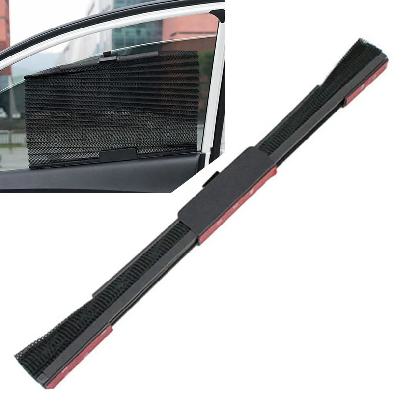 

Car Foldable Side Window Windshield Sun Shade Curtain Valance Visor Black New