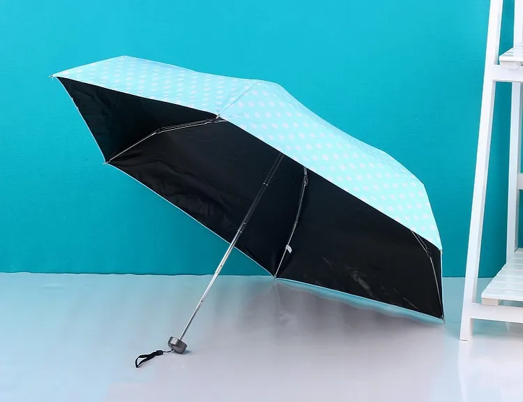 Милый пляжный мини-зонт от солнца с мишкой и кроликом, 20 см, портативный карманный Зонт от дождя для женщин, 5 складных зонтов