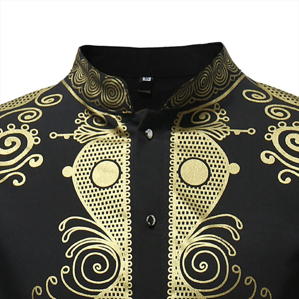 Для мужчин s хипстер с Африканским принтом, одежда в африканском стиле платье рубашка блузка Топы Племенной этнический рубашка Для мужчин