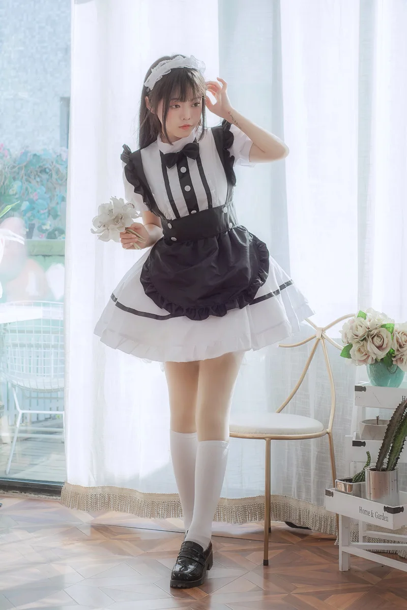 

Cosplay French Apron Maid Servant Lolita Costume Uniform Erotic Role play