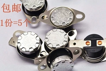 

5PCS/LOT KSD301 180 Degree 250V 10A Normal Close Temperature Controlled Switch Thermostat switches