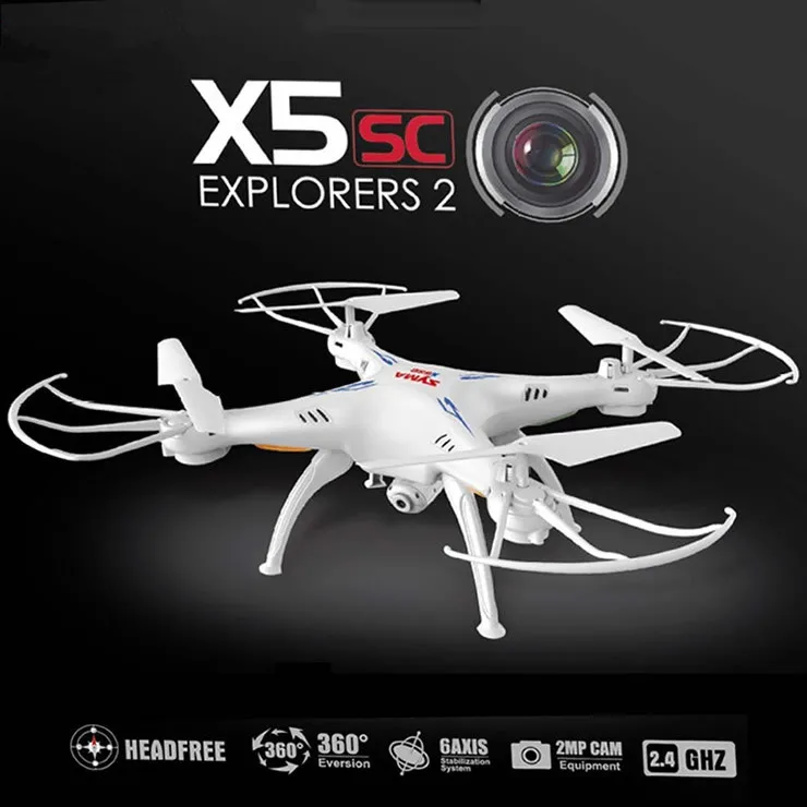 

New X5SC upgrade version CF mode 2.4G 4CH 6-Axis Professional aerial RC Helicopter Quadcopter Drone Toys with HD camera