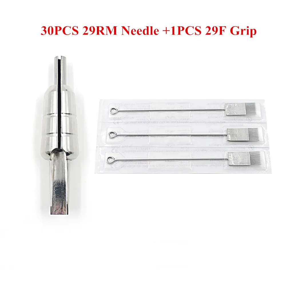 EZ 30 pc Magnum Tattoo Needles 29RM with 1 pc 316 Stainless Steel