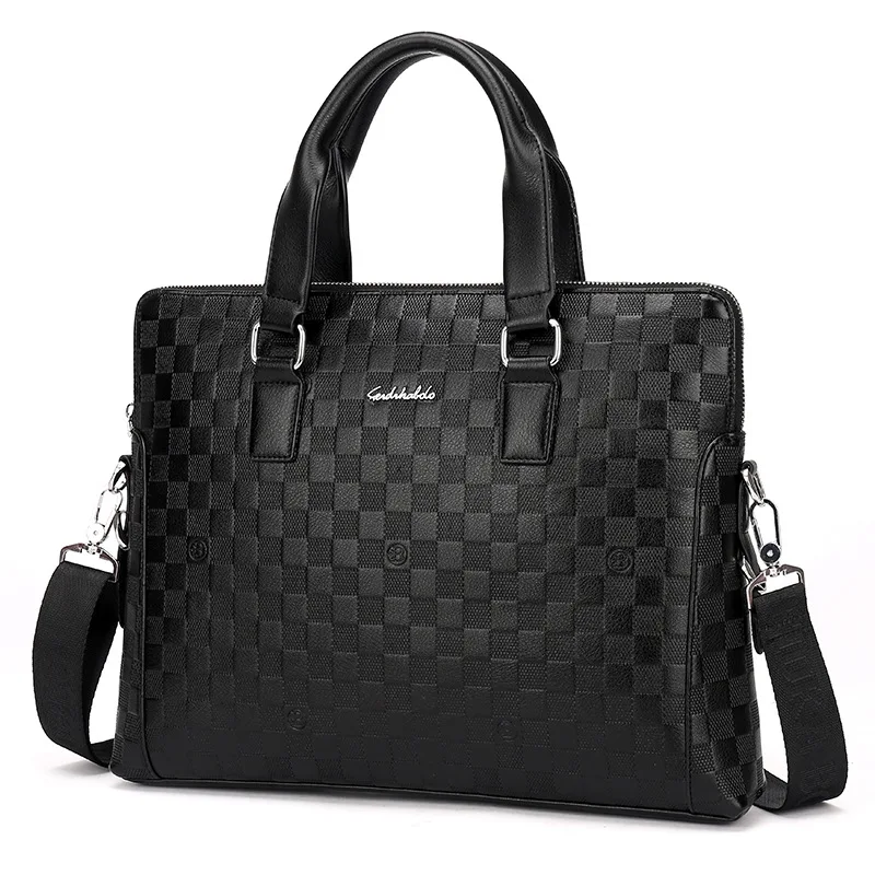

Male Fashion Shoulder Bag Vintage Briefcase Handbag Travel Large Capacity High Quality Business Laptop Tote Messenger Bag