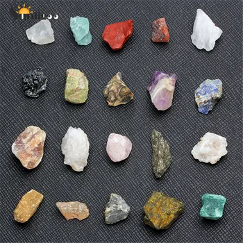 

Sunligoo 20x Mini Natural Mineral Rock Tumbled Stone Chakra Healing Balancing Kit for Collectors Reiki Healers Yoga Practioner