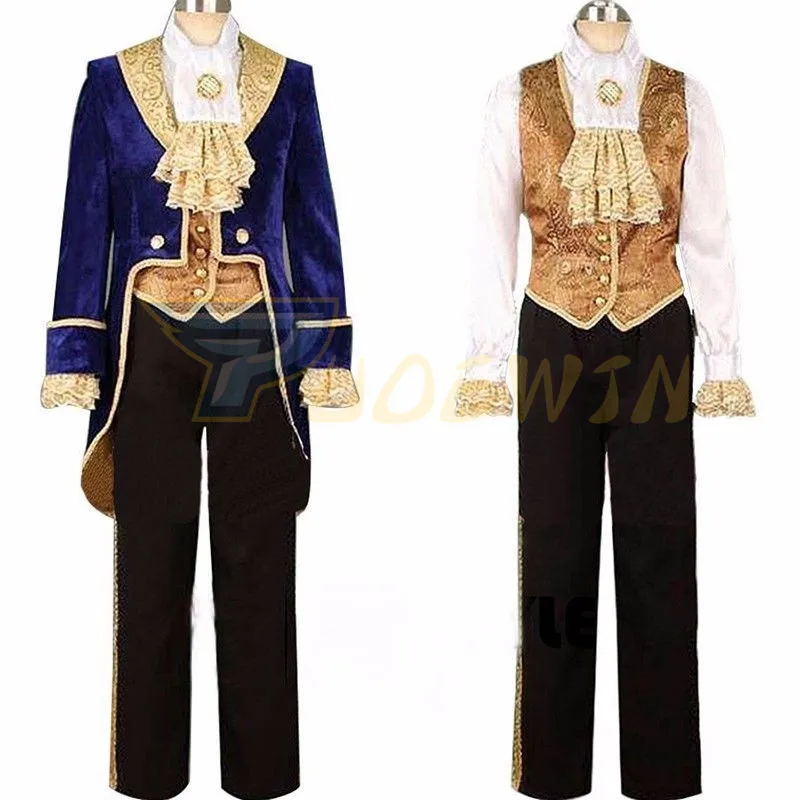 

Beauty and the Beast Cosplay Adult Costumes Prince Adam Cosplay Clothes Adam Men halloween Party Clothes Suits