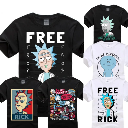 

[STOCK]2017 Hot Anime Rick And Morty Cosplay Costume Cheap T-shirt Unisex For Christmas Carnival Free Shipping Good Quality.