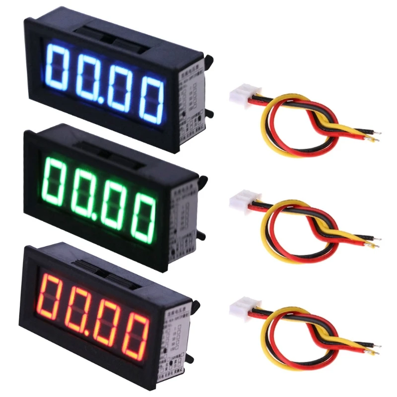 

OOTDTY DC 0-99.99V 100V 4bit Digital Voltmeter Voltage Volt 0.56inch Panel Meter Gauge
