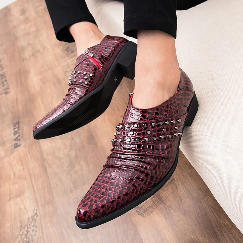 De Primavera Couro Mexemina Britânico Sapatos Pequenos Homens Juventude Nova 38 red Terno Outono Tamanho Zapatos Mujer Preto Lazer Dos 44 Preto 5xWYx8