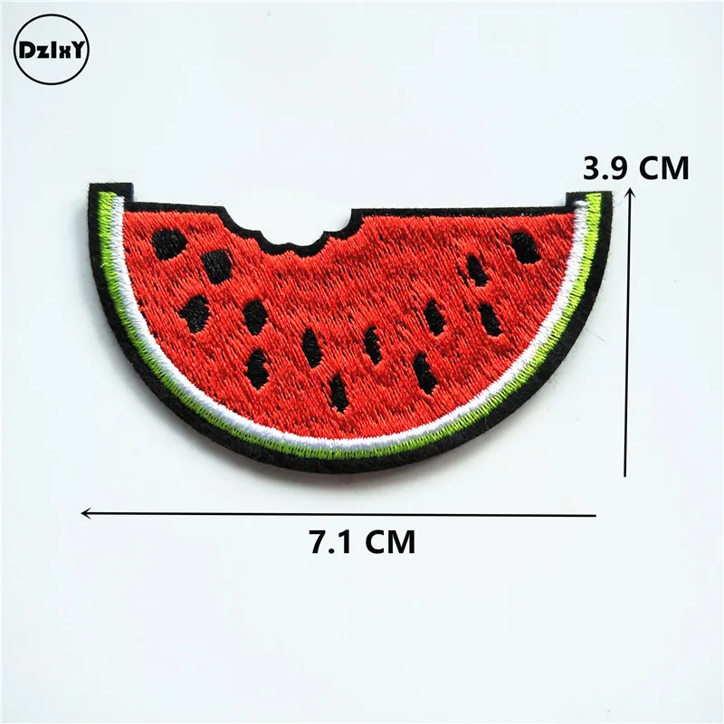 1 PCS J 6 1 шт. мороженое вышитые патчи железа на патчи для одежды DIY полосатая одежда еда Фрукты наклейки пользовательские гамбургеры@ J - Цвет: 1 PCS J 6