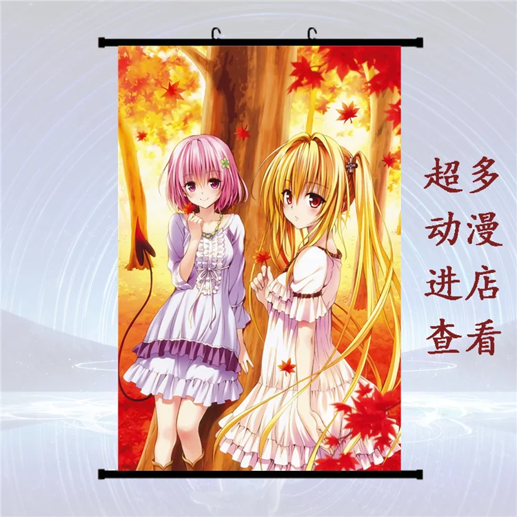 Японское аниме To Love Ru Nano Asta Deviluke & Momo Belia Lala домашний декор Стена Свиток