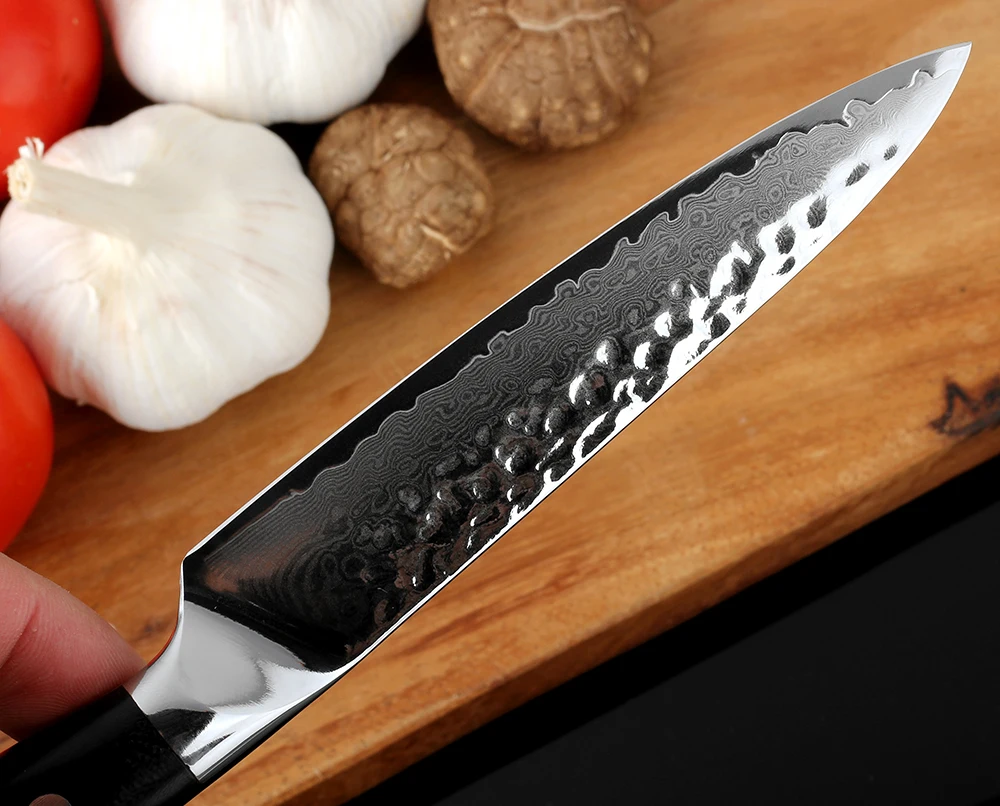 XITUO 5 дюймов Универсальный нож для нарезки 67 слоев японский дамасский VG-10 из нержавеющей стали кухонные инструменты шеф-повара кухонный нож Дамаск