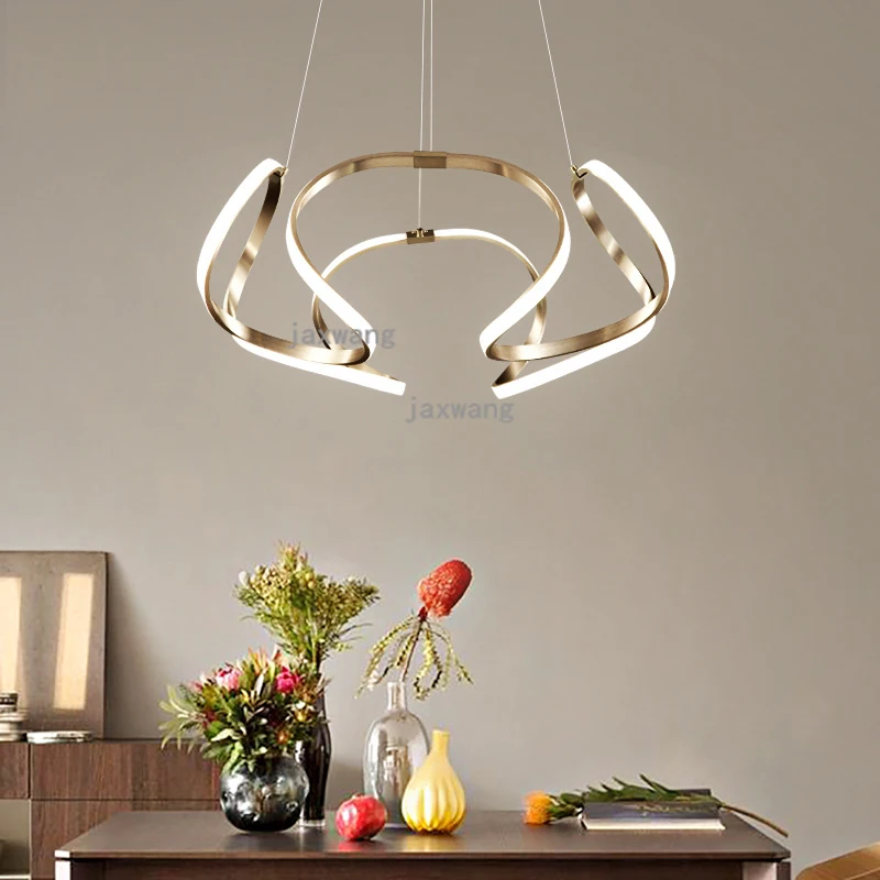 

Nordic Restaurant Chandelier lighting Modern Simple Living Room chandeliers ceiling lustre Postmodern Luxury Art light fixtures