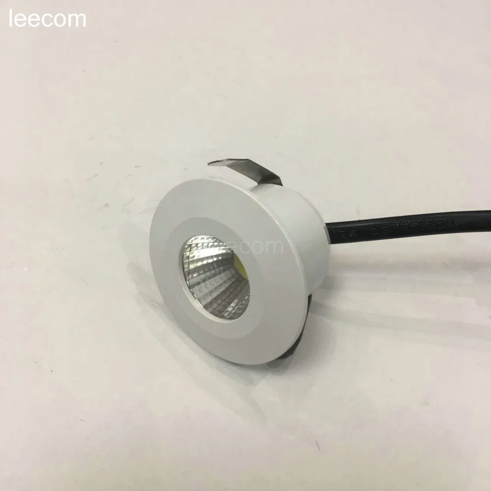 

1pcs/lot diameter 40mm LED Mini Downlight Under Cabinet Spot Light 3W for Ceiling Recessed Lamp DC12V Down lights free shipping