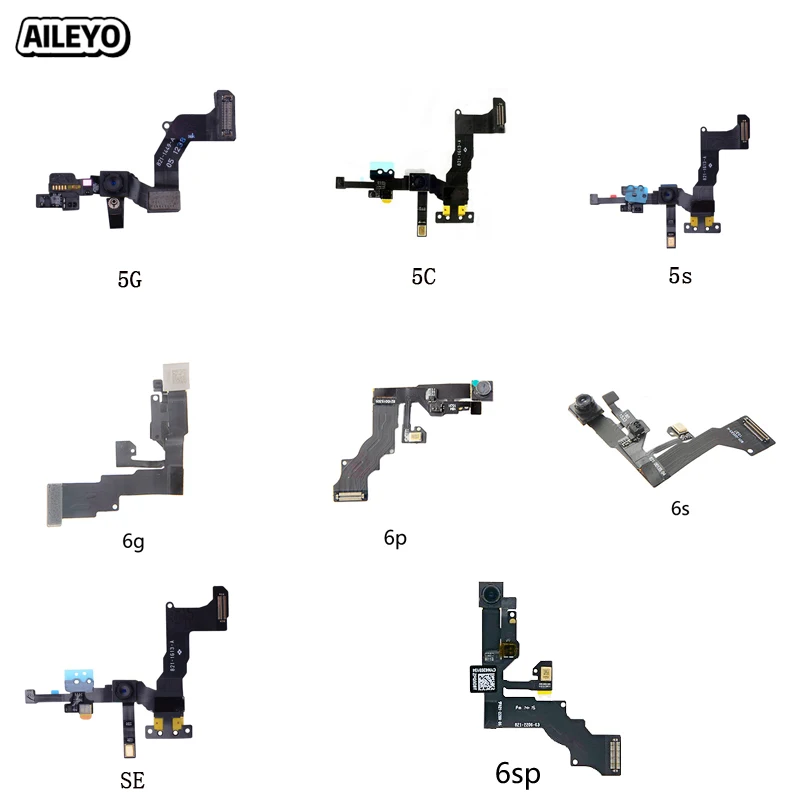 

High Quality Front Camera For iPhone 6 6 Plus 6S 6s Plus 5 5c SE 5s Ring Holder Lens Right Proximity Sensor Flex Cable