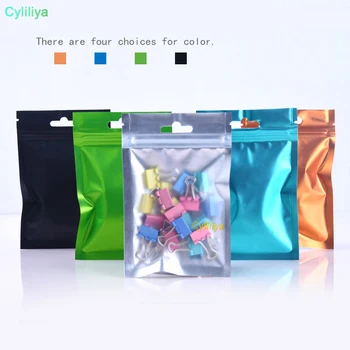 

1200pcs/lot Matte Clear Plastic / Colorful Aluminum Foil Zipper Zip Lock Pouch Valve Bag Frosted Mylar Ziplock Hang Hole Bag