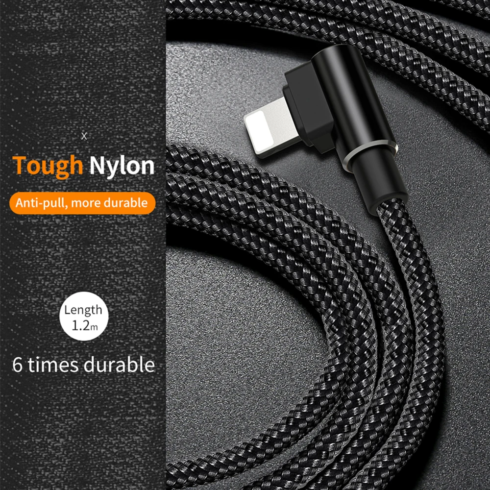 Mcdodo 90 Degree Lightning to USB Cable 2.4A Fast Charging Cord for iPhone X 8 7 6 Plus 5s SE iPad Sync Data USB Charger Cable Mcdodo 90 Degree Lightning to USB Cable 2.4A Fast Charging Cord for iPhone X 8 7 6 Plus 5s SE iPad Sync Data USB Charger Cable