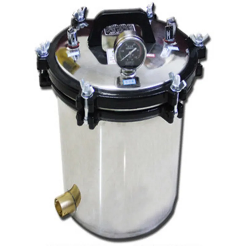 Portable High Pressure Steam Sterilization Cylinder Pot 18L Capacity