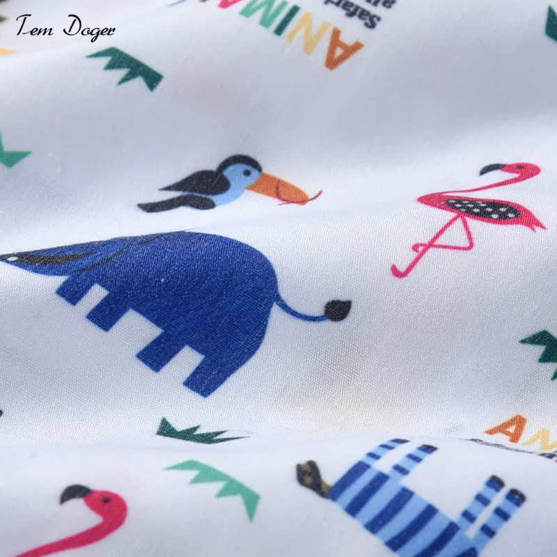 Tem Doger/Одежда для маленьких мальчиков, весенне-осенний комбинезон с длинными рукавами и рисунком + штаны, Одежда для новорожденных