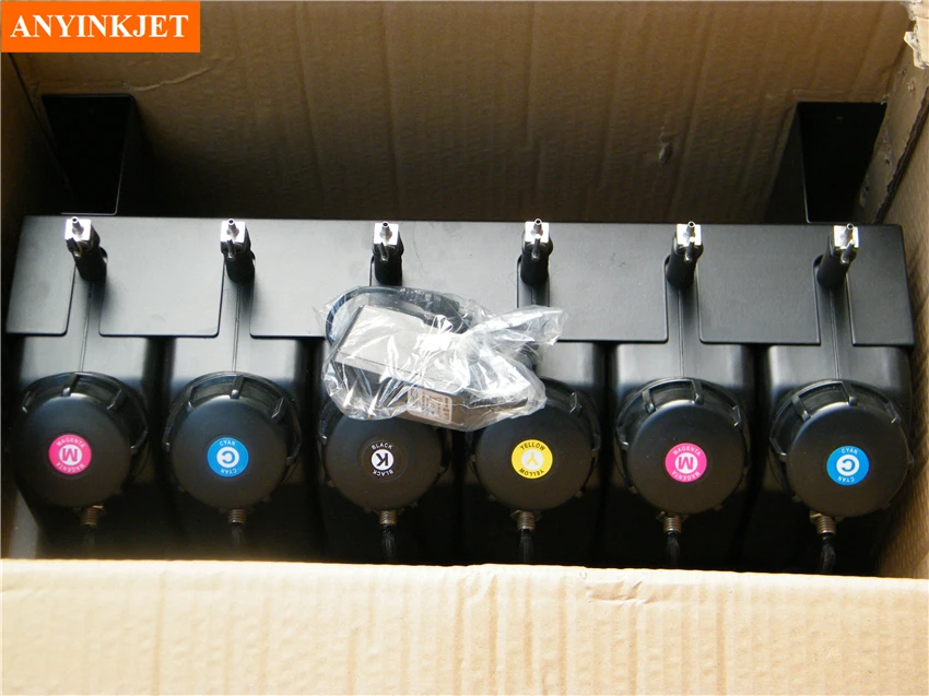

6 color UV bulk ink system with sensor without cartridge for Flat UV ink printer (not need cartridge)