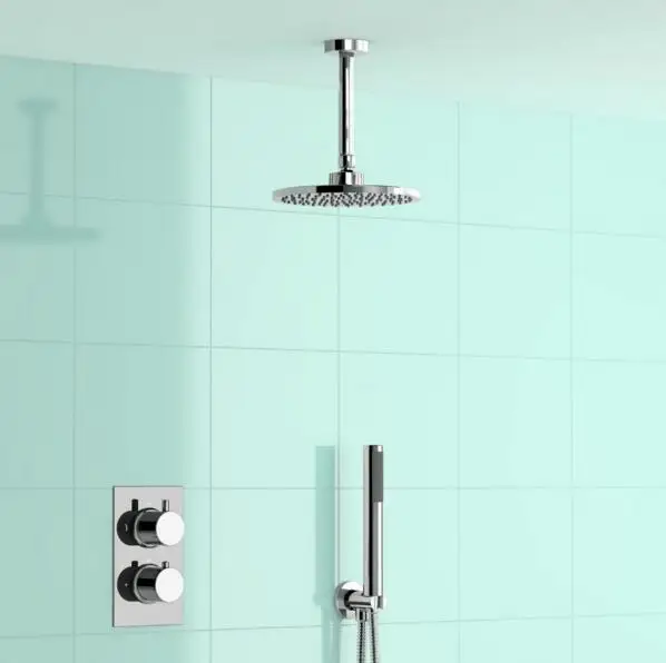 Luxury Bathroom Ceiling Mounted Round Brass Round Shower Head