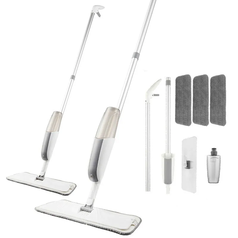 

Magic Spray Mop Wooden Floor with Reusable Microfiber Pads 360 Degree Handle Home Windows Kitchen Mop Sweeper Broom Clean Tools