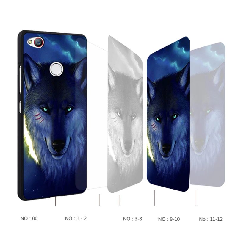 zte nubia z11 mini Case Original Cover for zte nubia z11 mini Case Cover Skin Wolf Fish Skull z11 mini Fundas 100% 3