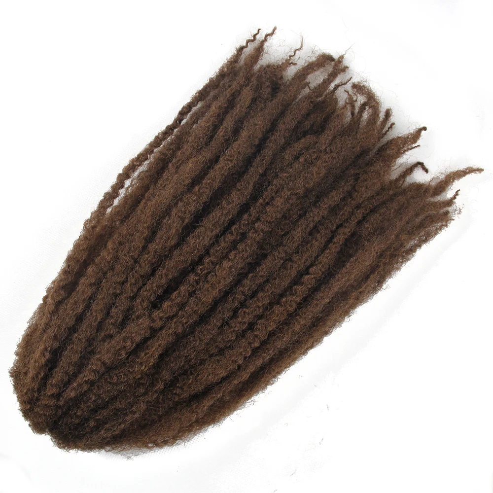 Вязанные косички Marley волосы Синтетические афро кудрявые 18 дюймов 19 цветов в