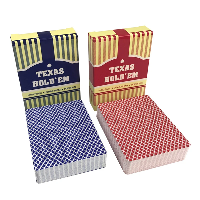  2 Sets/Lot Classic Porker Card Set Texas Poker Cards Plastic Playing Cards Waterproof Frost pokerstars Board Games A Replace