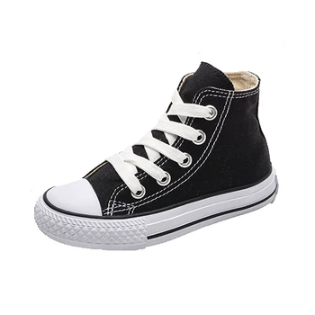 

Children Canvas Shoes Girls Sneakers High Boys Shoes Breathble 2019 Spring Autumn New Fashion Small Kids Casual Shoes Toddler