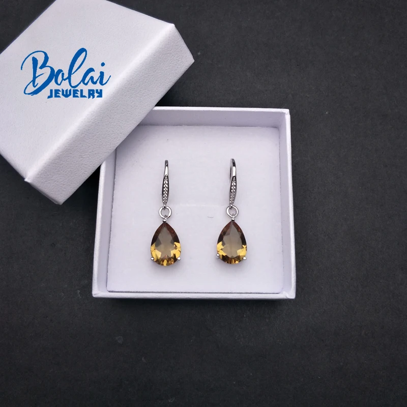 Bolai diaspore dangle earrings 925 sterling silver color change zultanite fine jewelry ear drop for women great gift