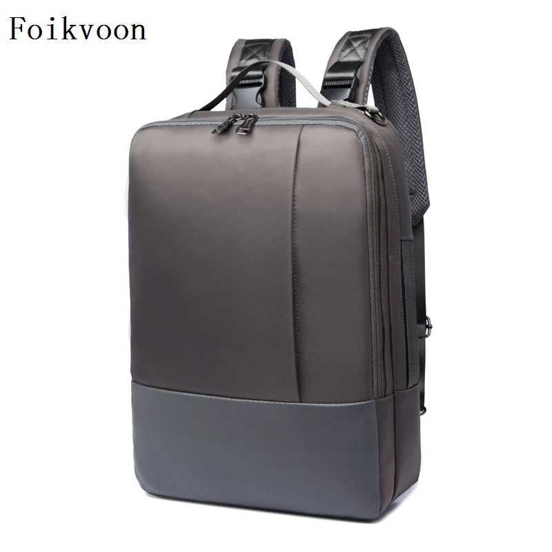 Foikvoon сумки мужской рюкзак нейлон сплошной цвет мужские модные сумки повседневные популярные мужские рюкзаки сумки