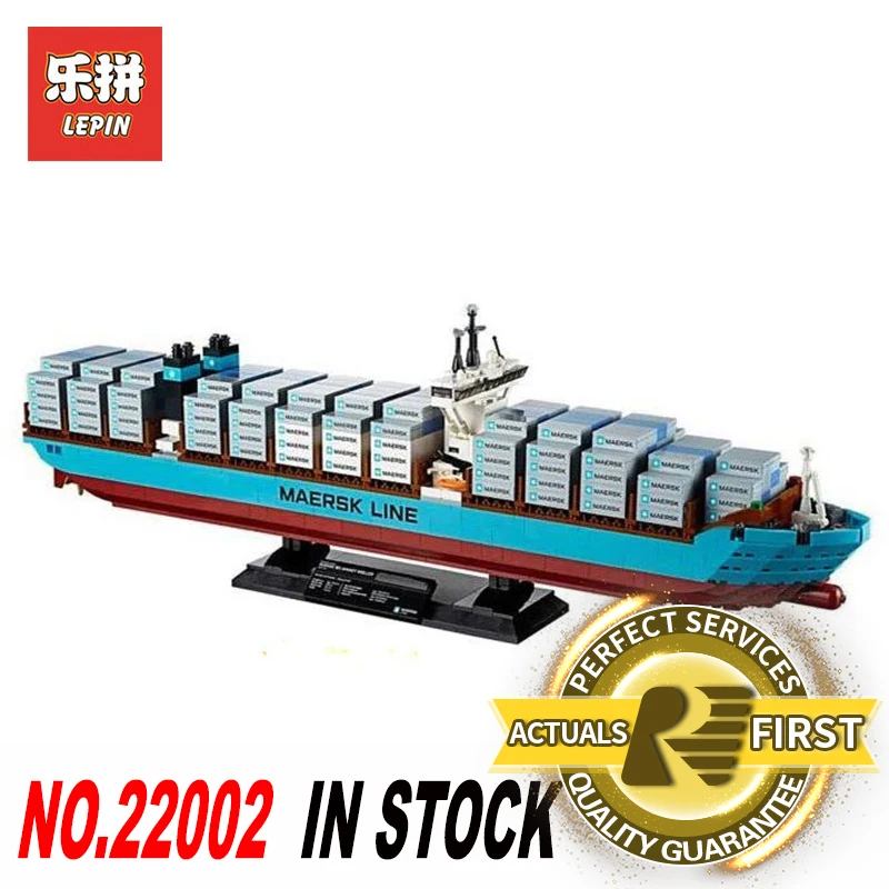 

Lepin 22002 New 1518Pcs Genuine Technic Series Maersk Line Triple-E Toys for boys model Building Blocks Bricks LegoINGlys 10241