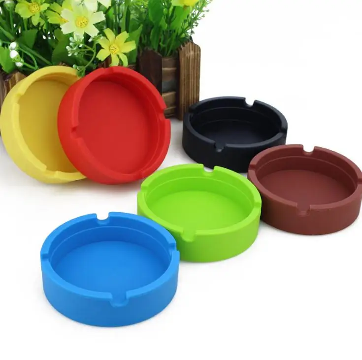300PCS/lot fashion ashtrays silicone can be custom made ashtray advertising gifts business