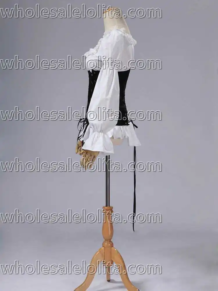 Ренессанс медиал пиратка Vixen стимпанк блузка Женский костюм на Хэллоуин