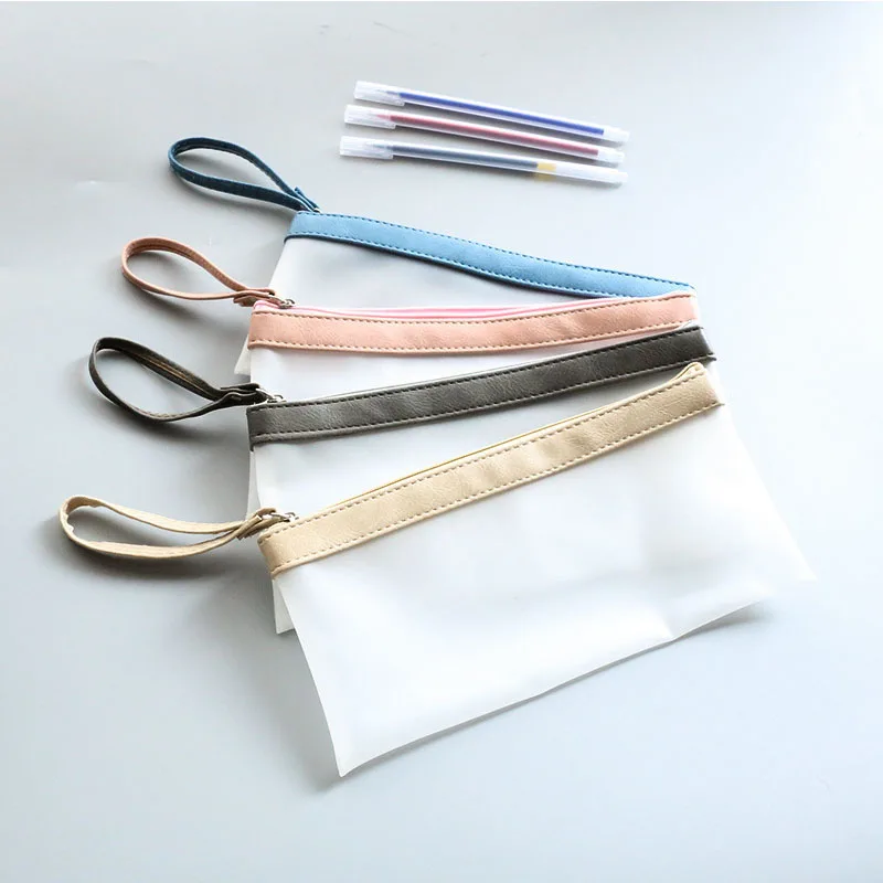

Stationery Creative Simple File Bag Translucent Frosted Pencil Bag Large Capacity Simple Girl Storage Bag