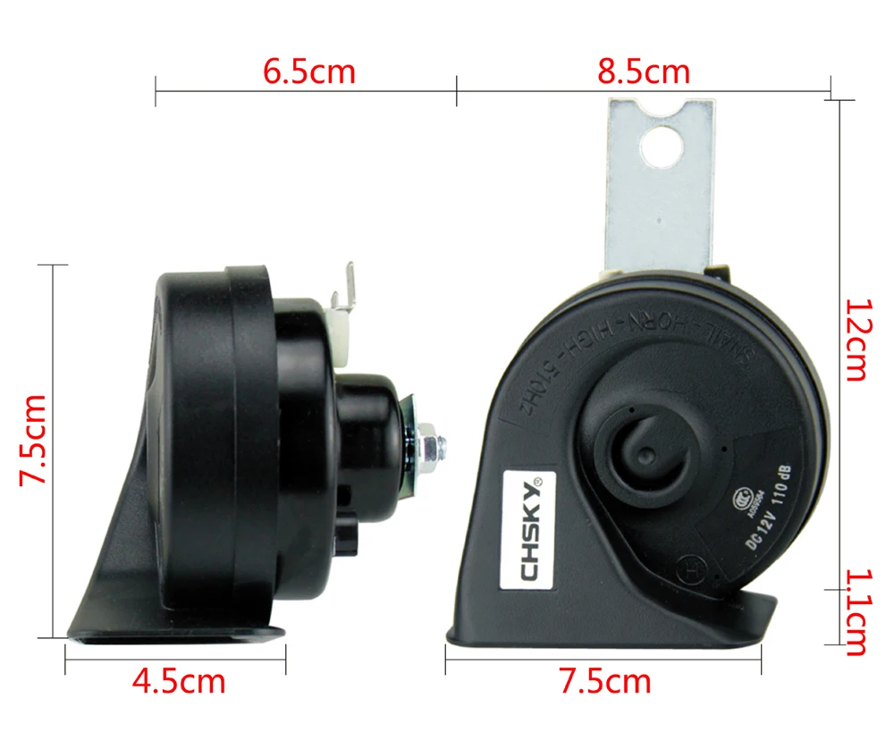 Chsky Car Horn Snail Horn For Audi A1 A2 A3 A4 A5 A6 A7 A8 Q2 Q3 Q5 Q7 ...