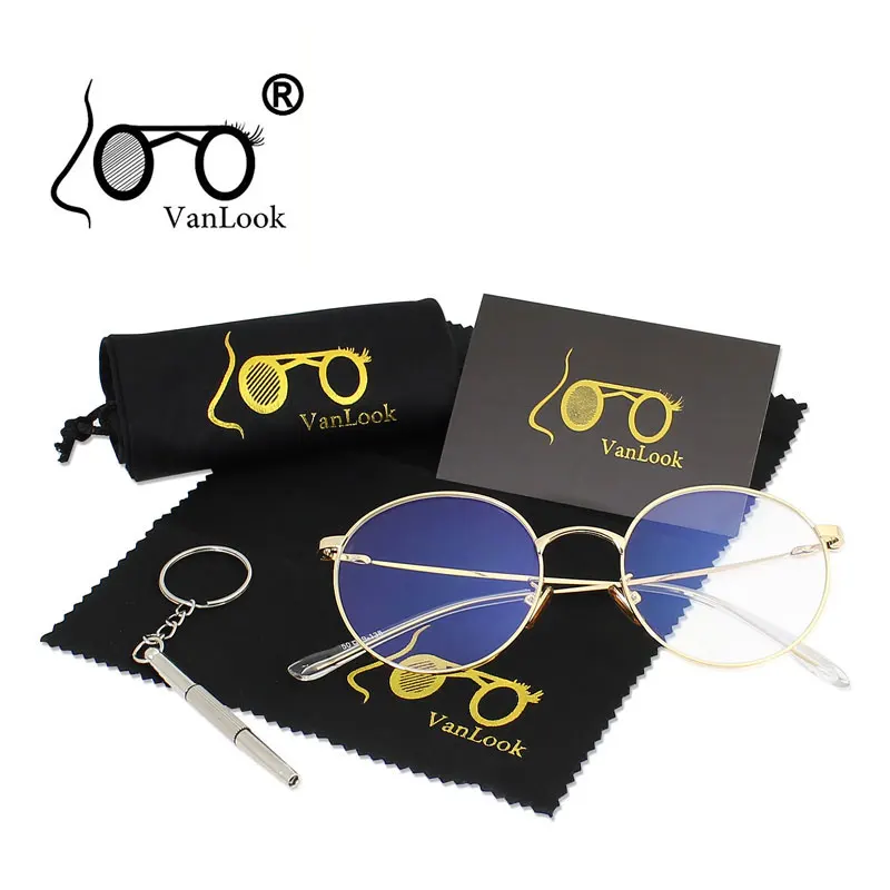 

Transparent Round Glasses for Computer Women Men Blue Light Circle Spectacle Frames Gaming Eyeglasses Circular Rim Clear Lens