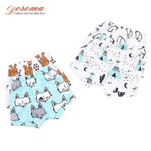 Dosoma для девочек принт шорты для девочек детский комплект одежды для девочек Высокая Талия Короткие штаны Летние резинка на талии Детские десятки тысяч модная одежда