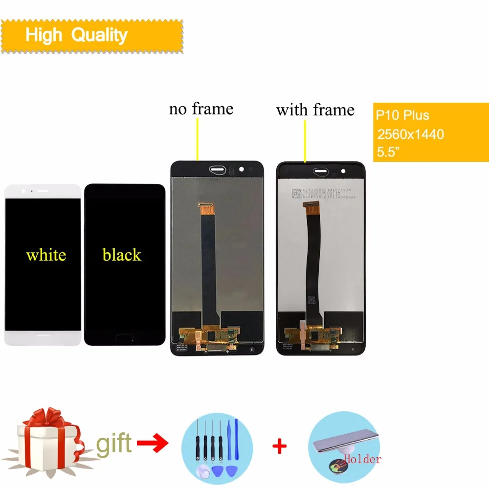 

5.5" Original Display For HUAWEI P10 Plus LCD Touch Screen With Home Button Fingerprint Digitizer Assembly VKY-AL00 LCD Pantalla