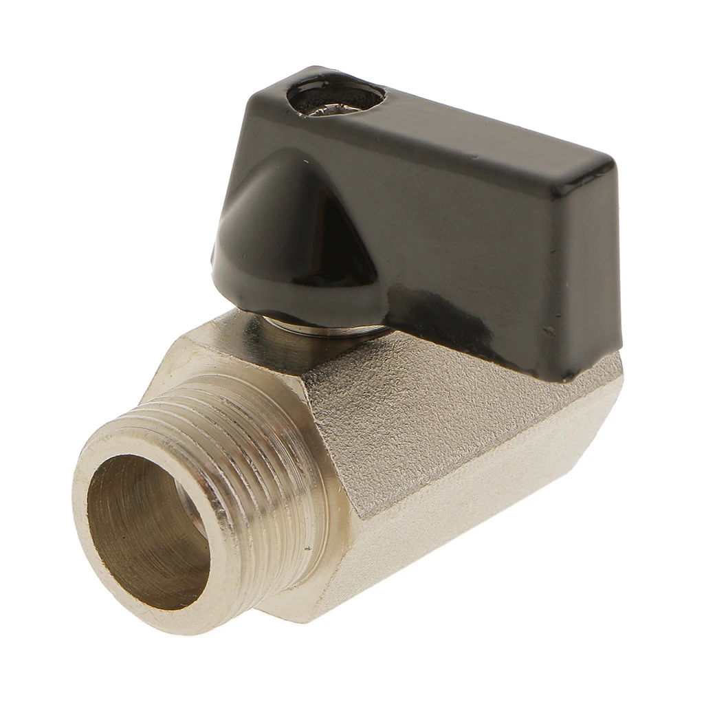 F X M 3/8 NPT Brass Ball Valve Sand Blast Surface  Flow Control Switch