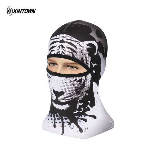 

XINTOWN Men Dust-proof Cycling Face Mask Printing Windproof Bike Full Face Scarf Mask Neck Bicycle Outdoor Sports Equipment